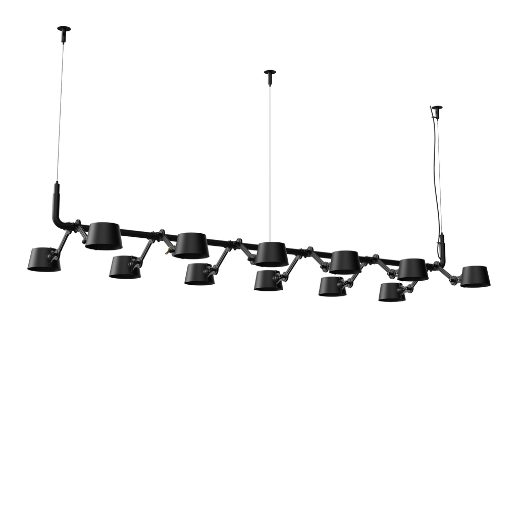 Tonone Bolt 12-Pack Pendant hanglamp in de kleur smokey black.