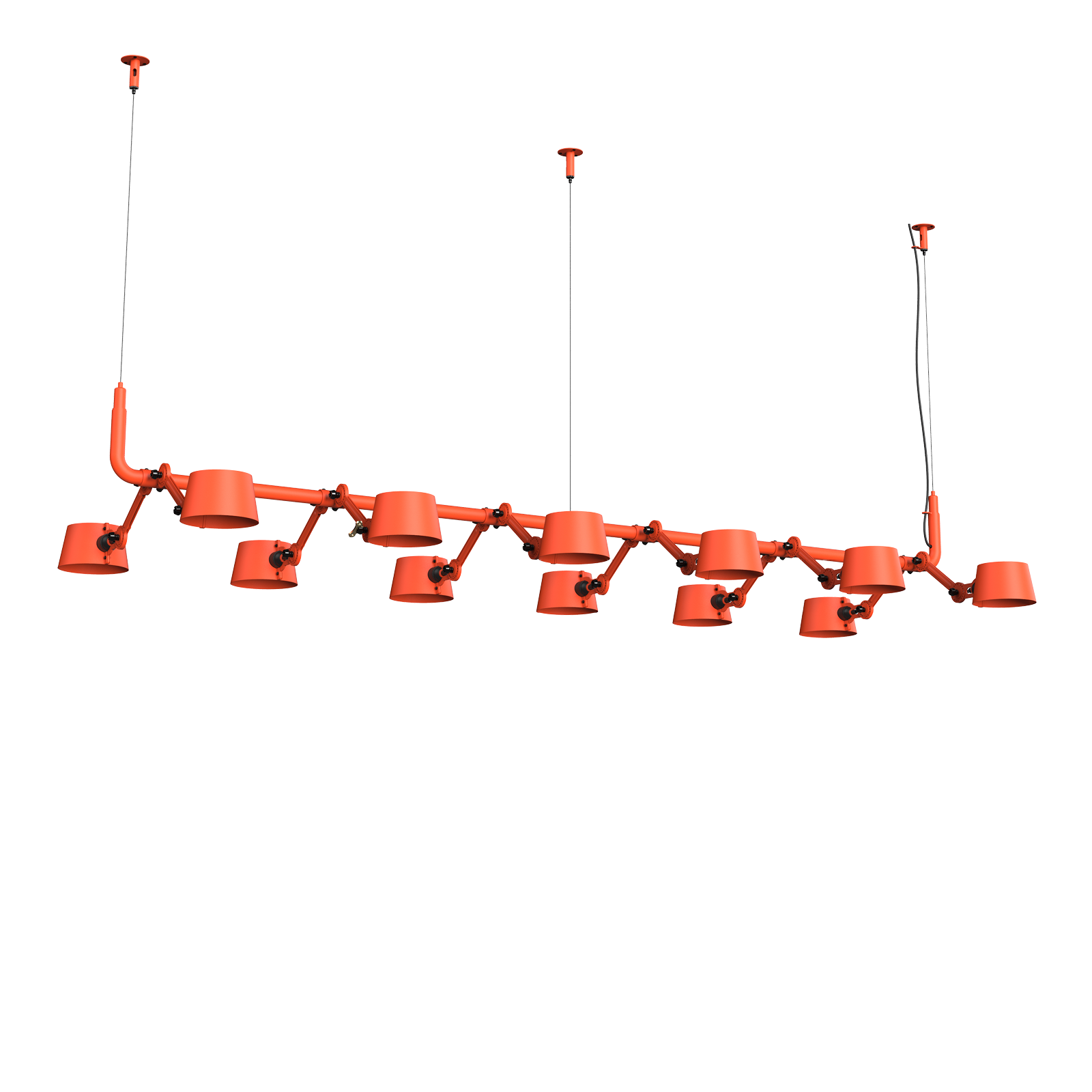 Tonone Bolt 12-Pack Pendant hanglamp in de kleur striking orange.