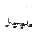 Tonone Bolt 6-Pack Pendant hanglamp in de kleur smokey black.