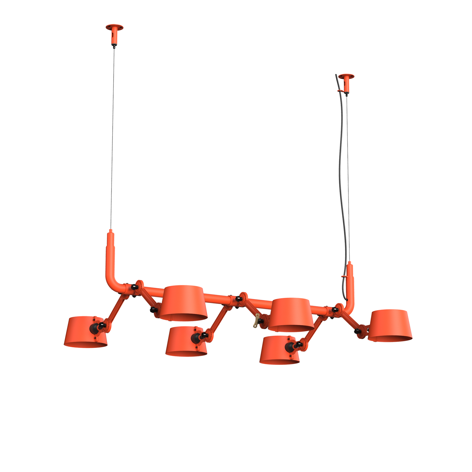 Tonone Bolt 6-Pack Pendant hanglamp in de kleur striking orange.