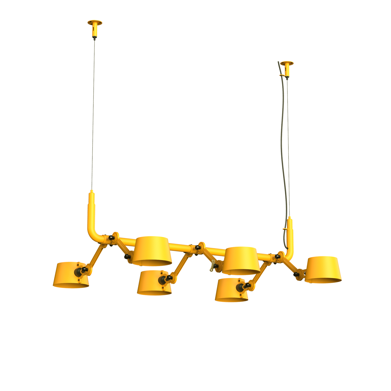 Tonone Bolt 6-Pack Pendant hanglamp in de kleur sunny yellow.