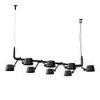 Tonone Bolt 8-Pack Pendant hanglamp in de kleur smokey black.