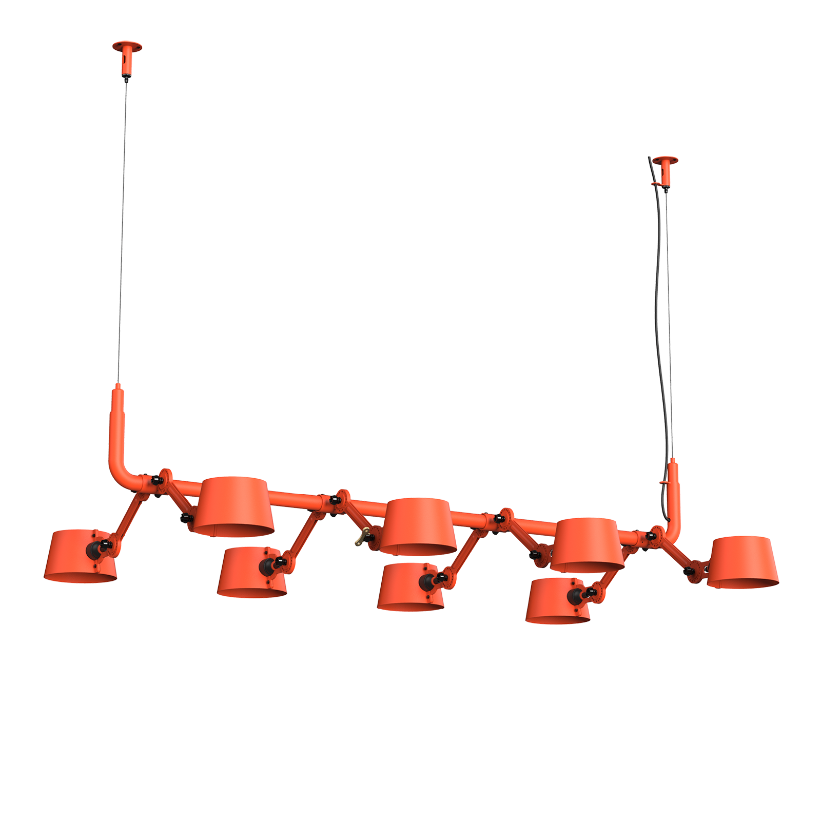 Tonone Bolt 8-Pack Pendant hanglamp in de kleur striking orange.