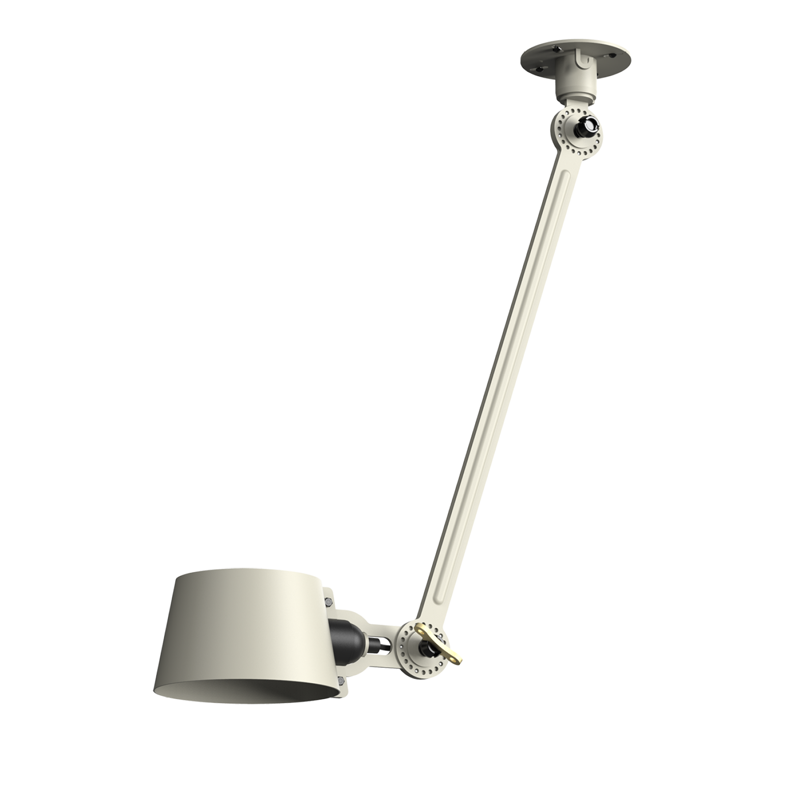Tonone Bolt Ceiling 1 arm Sidefit plafondlamp in de kleur ash grey.