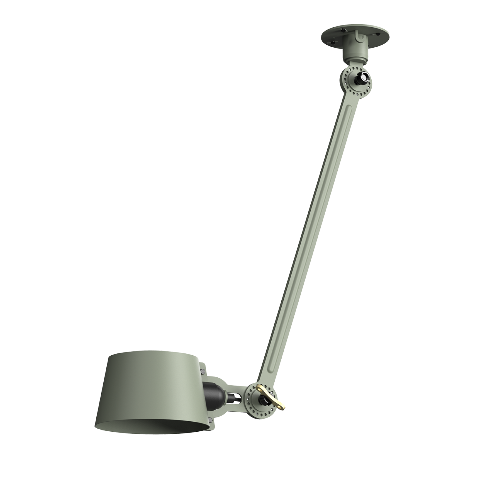 Tonone Bolt Ceiling 1 arm Sidefit plafondlamp in de kleur flux green.