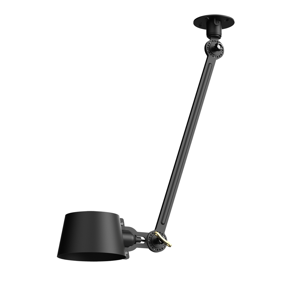 Tonone Bolt Ceiling 1 arm Sidefit plafondlamp in de kleur smokey black.