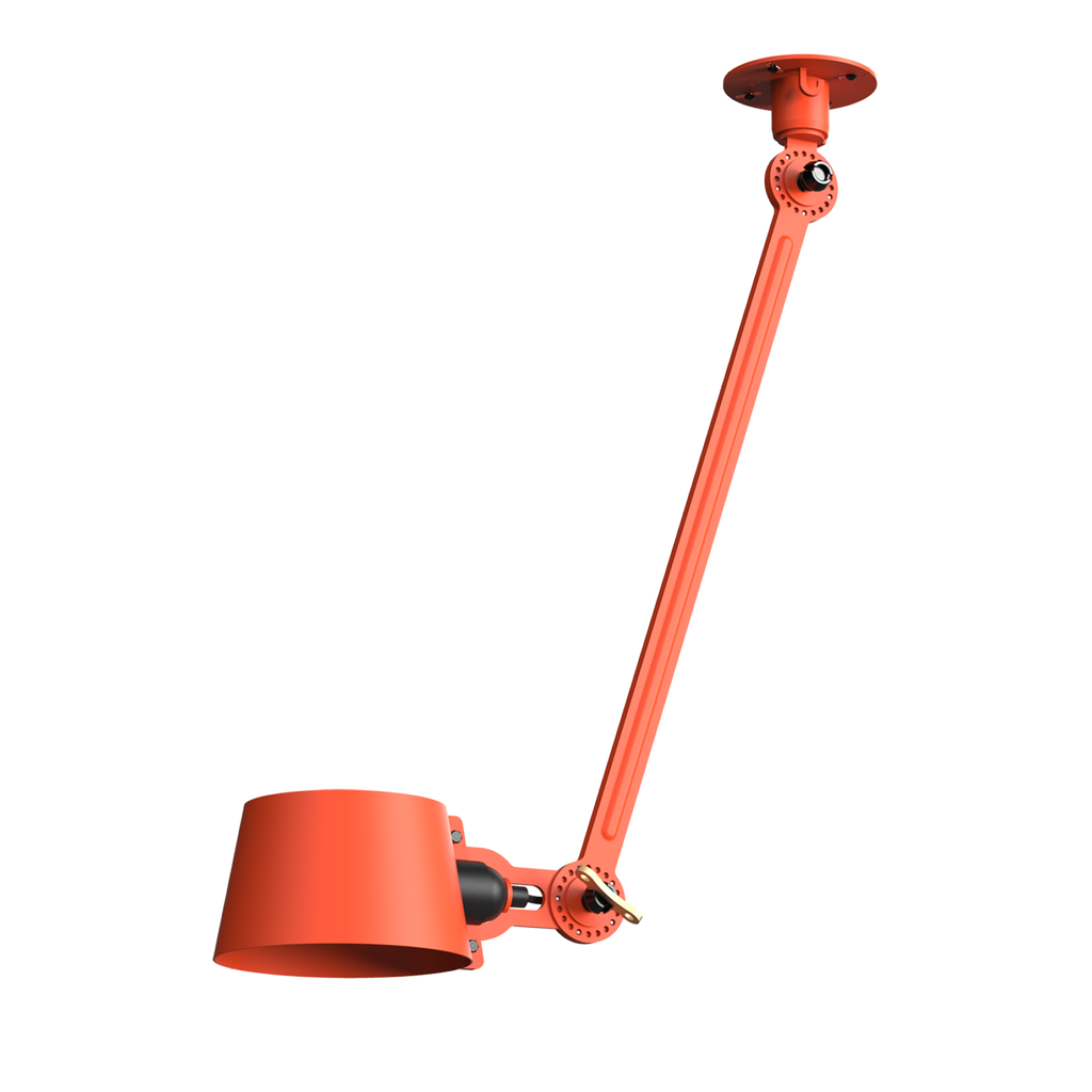 Tonone Bolt Ceiling 1 arm Sidefit plafondlamp in de kleur striking orange.