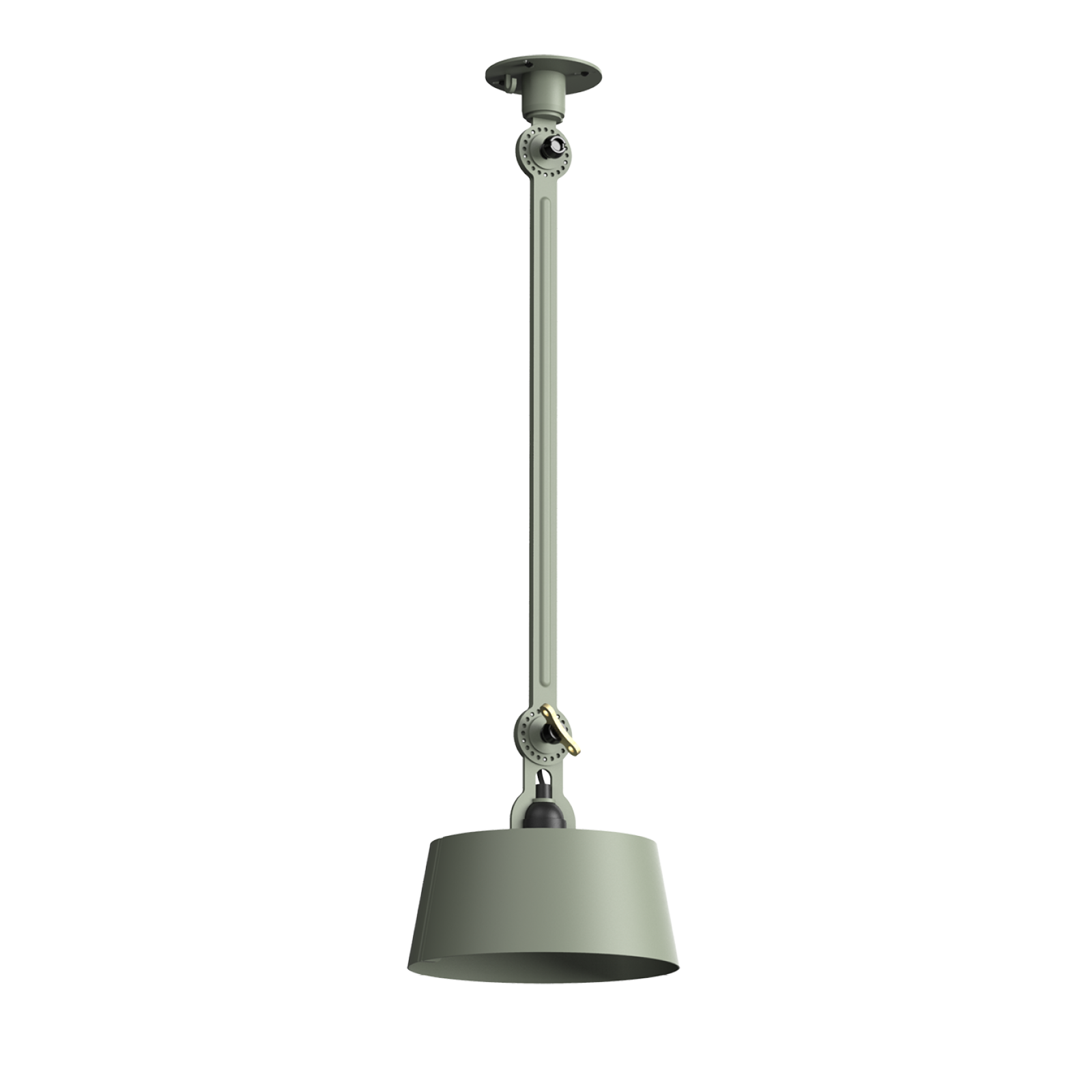 Tonone Bolt Ceiling 1 arm Underfit plafondlamp in flux green.