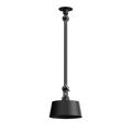 Tonone Bolt Ceiling 1 arm Underfit plafondlamp in smokey black.