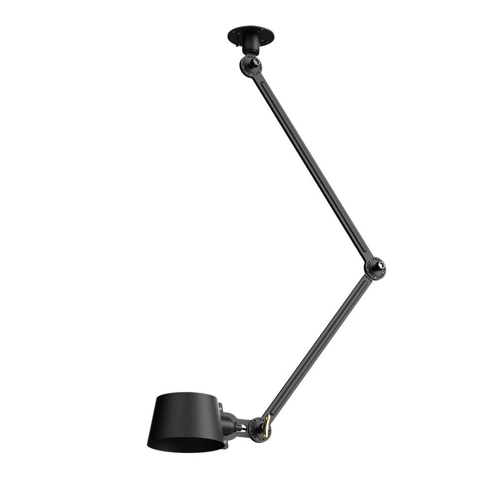 Tonone Bolt Ceiling 2 arm Sidefit plafondlamp in de kleur smokey black.