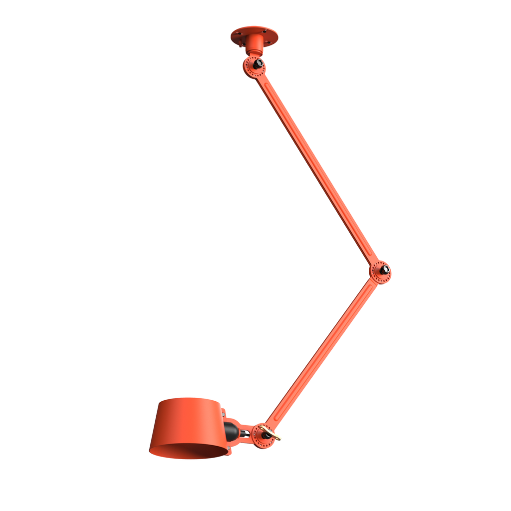Tonone Bolt Ceiling 2 arm Sidefit plafondlamp in de kleur striking orange.