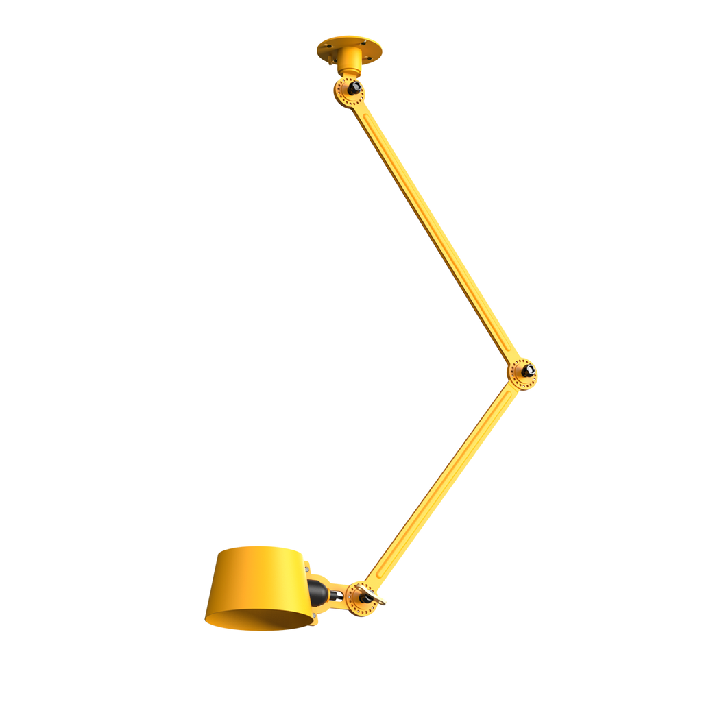 Tonone Bolt Ceiling 2 arm Sidefit plafondlamp in de kleur sunny yellow.