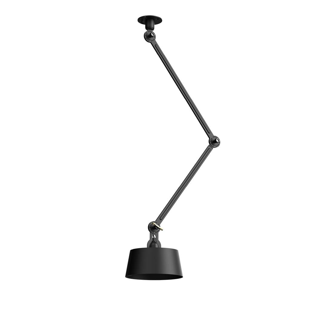 Tonone Bolt Ceiling 2 arm Underfit plafondlamp in de kleur smokey black.