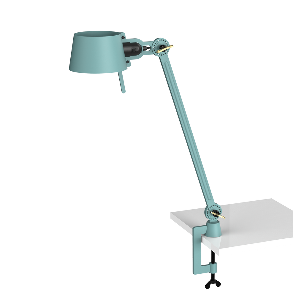 Tonone Bolt Desk 1 arm Clamp bureaulamp in de kleur Ice blue.