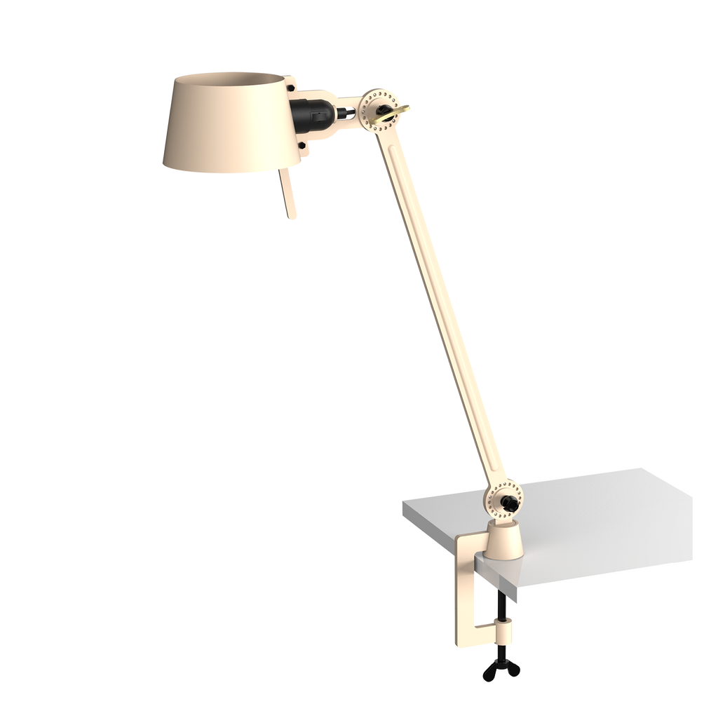 Tonone Bolt Desk 1 arm clamp bureaulamp in de kleur lightning white.