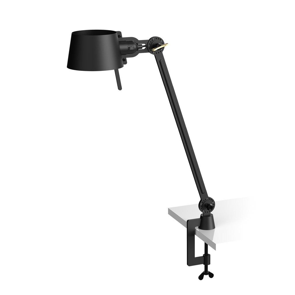 Tonone Bolt Desk 1 arm clamp bureaulamp in de kleur smokey black.