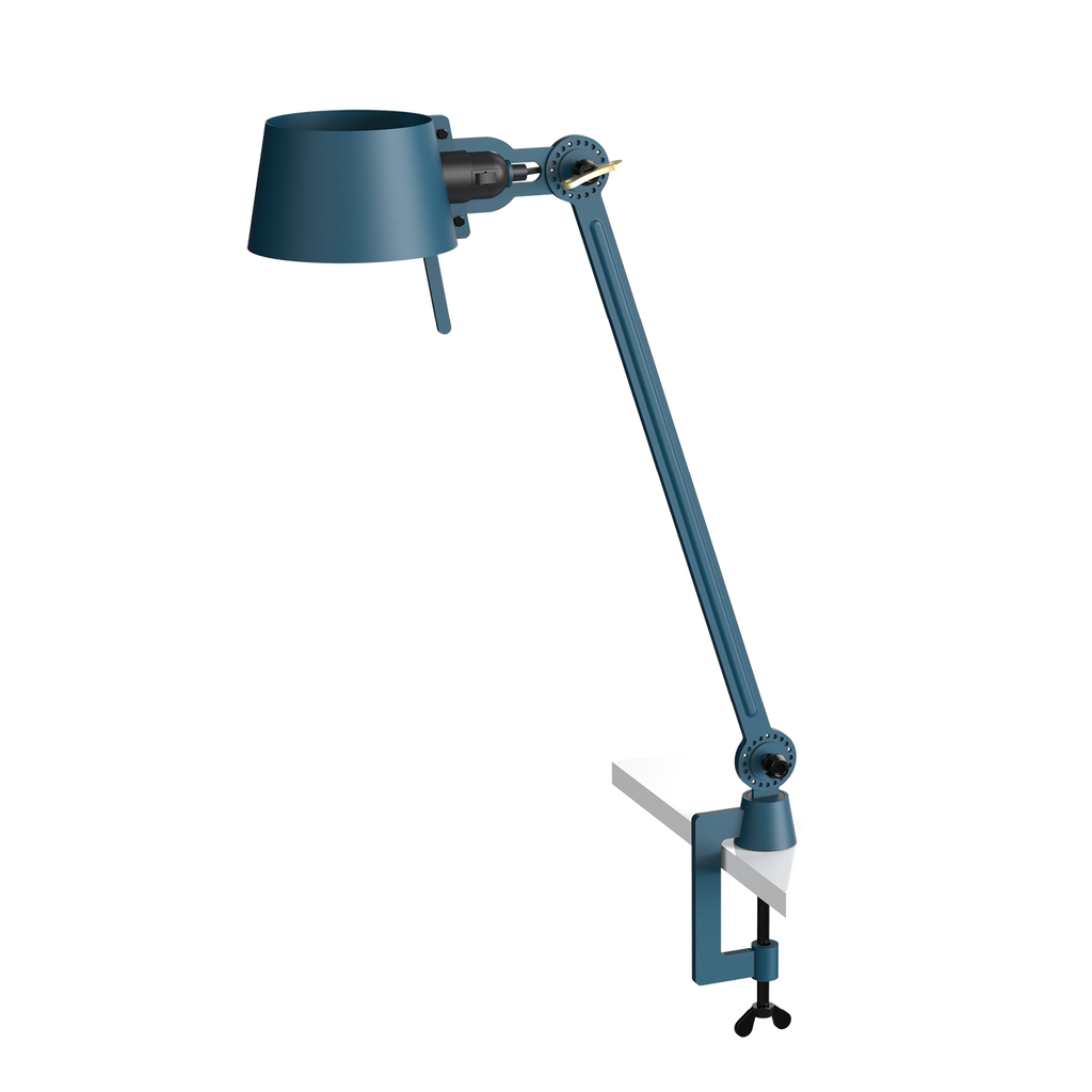 Tonone Bolt Desk 1 arm clamp bureaulamp in de kleur thunder blue.