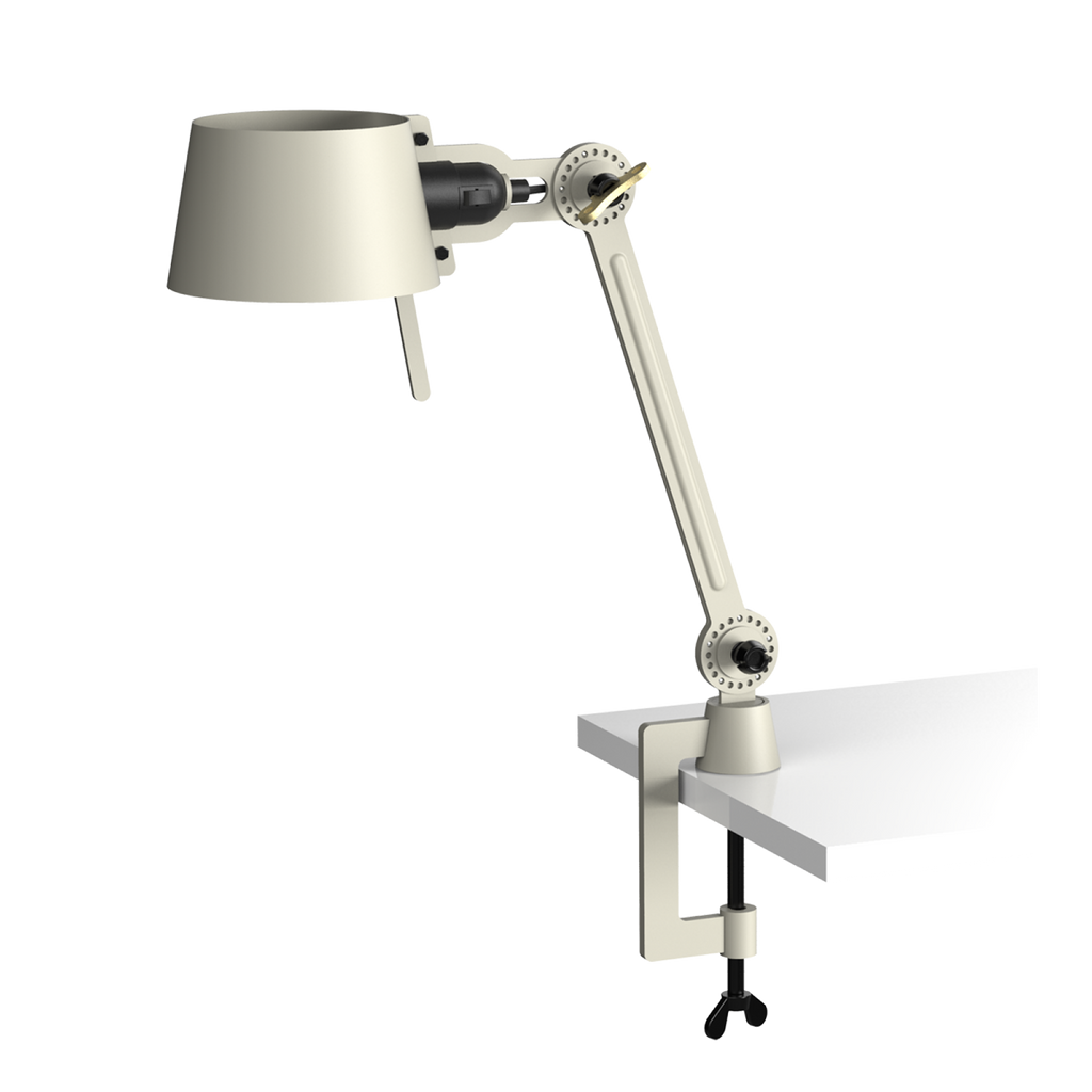 Tonone Bolt Desk 1 arm clamp small bureaulamp in de kleur ash grey.