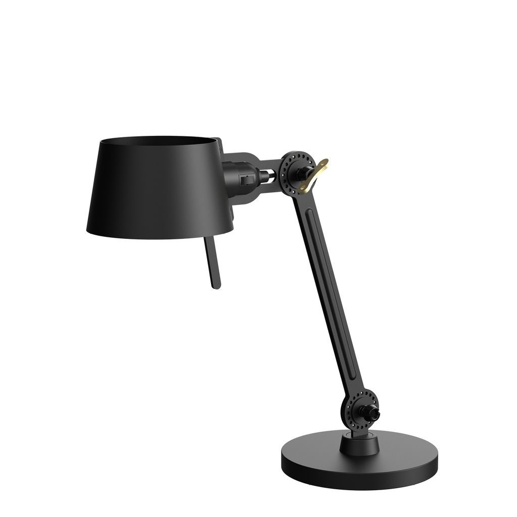 Tonone Bolt Desk 1 arm foot small bureaulamp in de kleur smokey black.