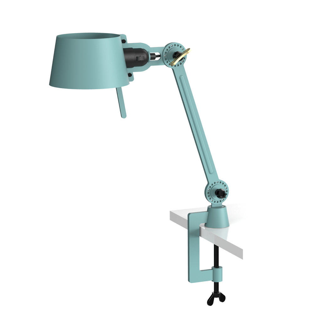 Tonone Bolt Desk 1 arm Clamp Small bureaulamp in de kleur Ice Blue.