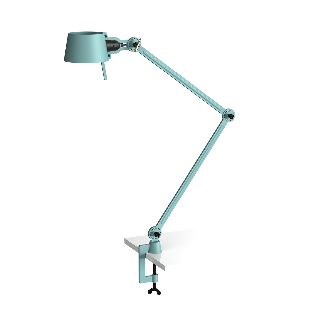 Tonone Bolt Desk 2 Arm Clamp Bureaulamp in de kleur Ice Blue.