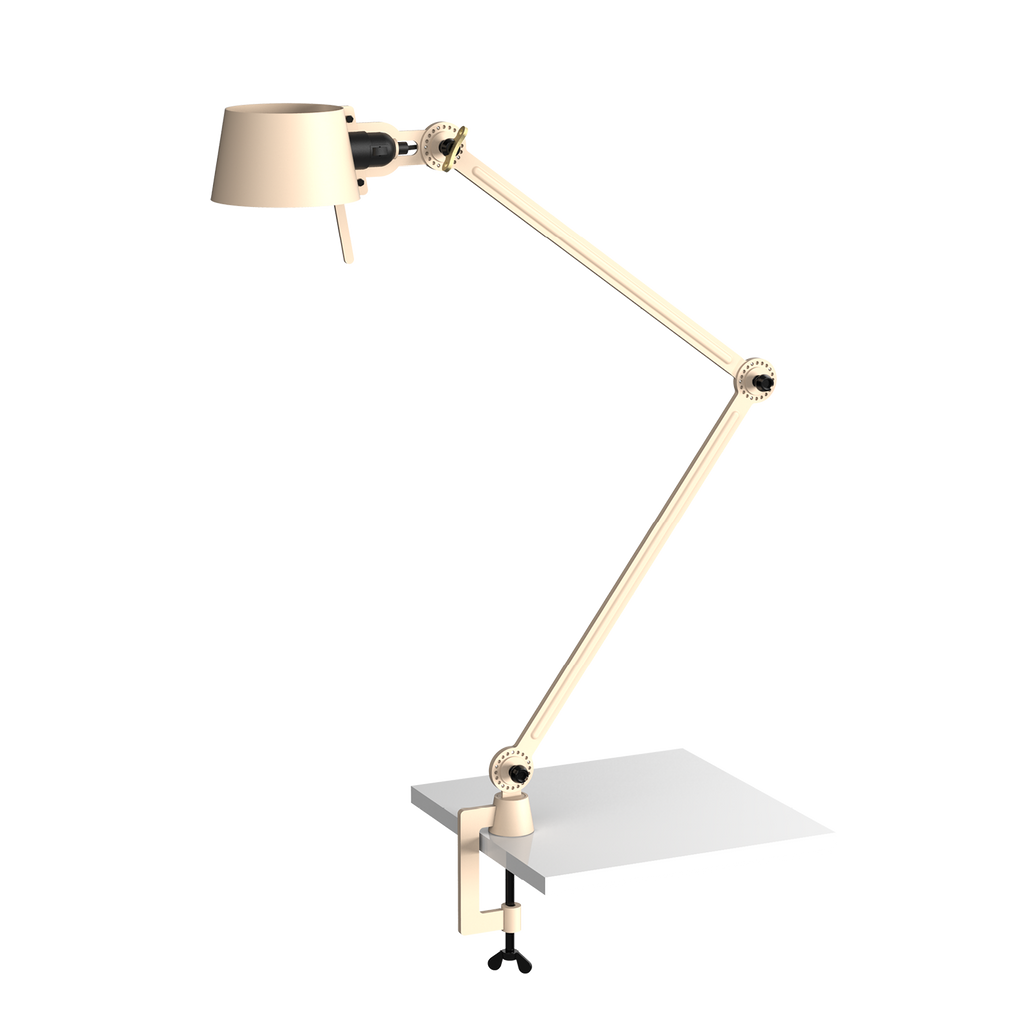 Tonone Bolt Desk 2 arm clamp bureaulamp in de kleur lightning white.