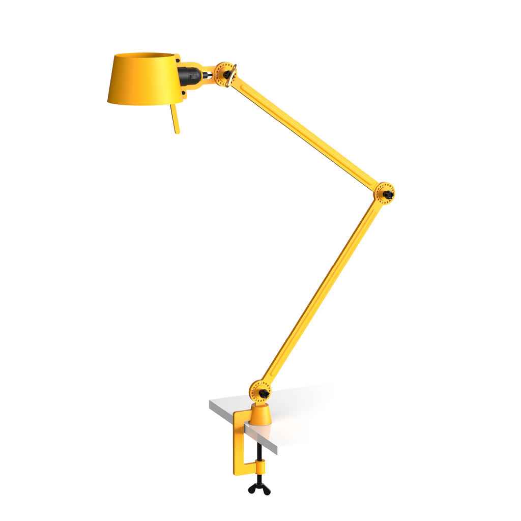 Tonone Bolt Desk 2 arm clamp bureaulamp in de kleur sunny yellow.