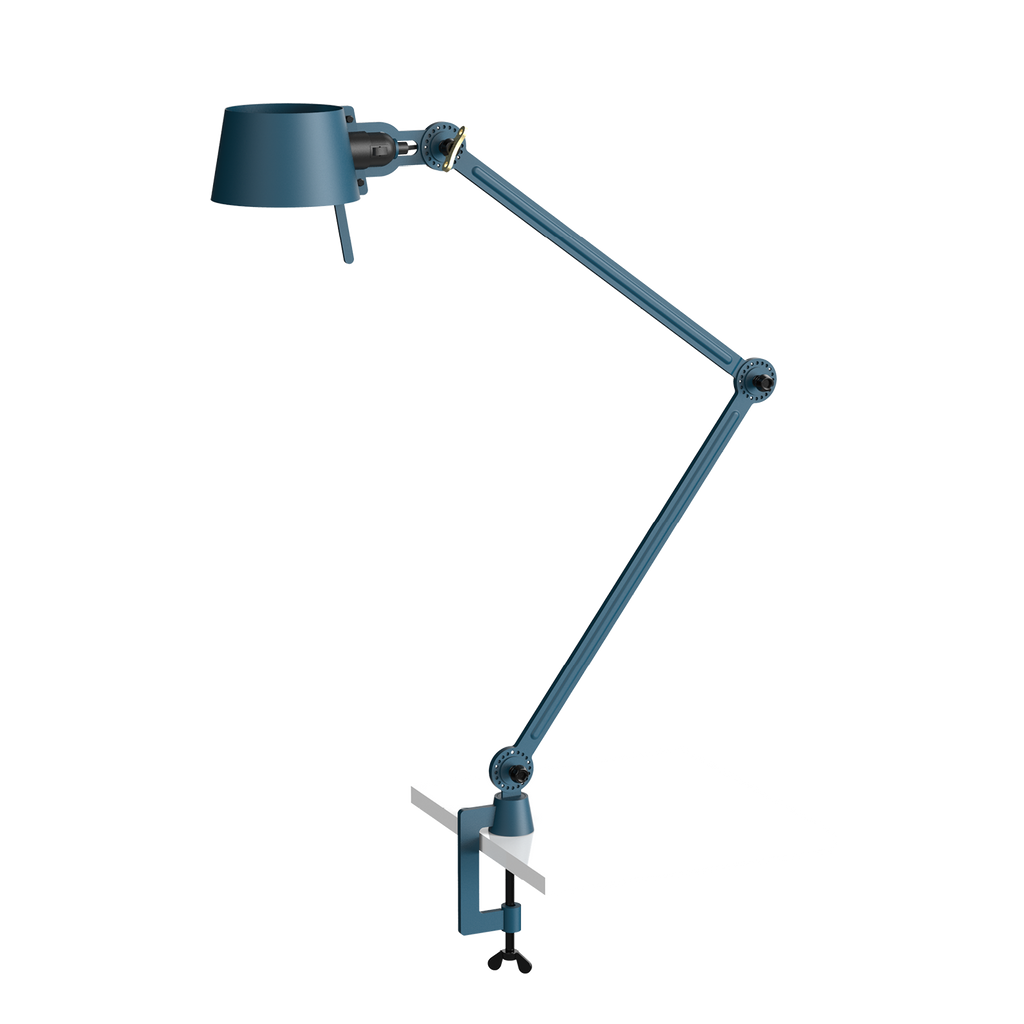 Tonone Bolt Desk 2 arm clamp bureaulamp in de kleur thunder blue.