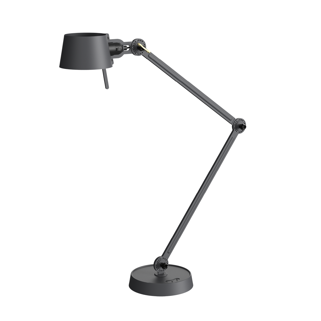 Tonone Bolt Desk 2 arm foot bureaulamp in de kleur midnight grey.