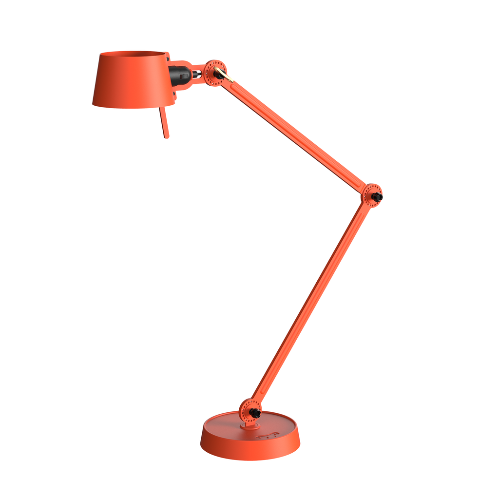 Tonone Bolt Desk 2 arm foot bureaulamp in de kleur striking orange.