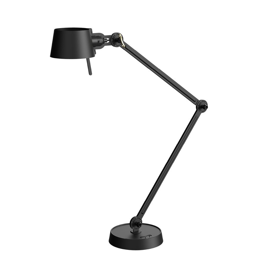 Tonone Bolt Desk 2 arm foot bureaulamp in de kleur smokey black.