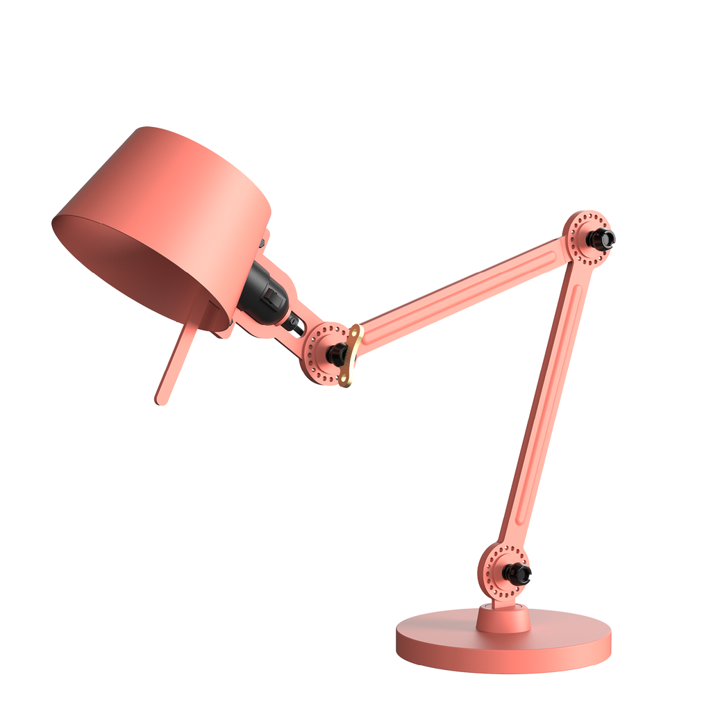 Tonone Bolt Desk 2 arm foot small bureaulamp in de kleur daybreak rose.