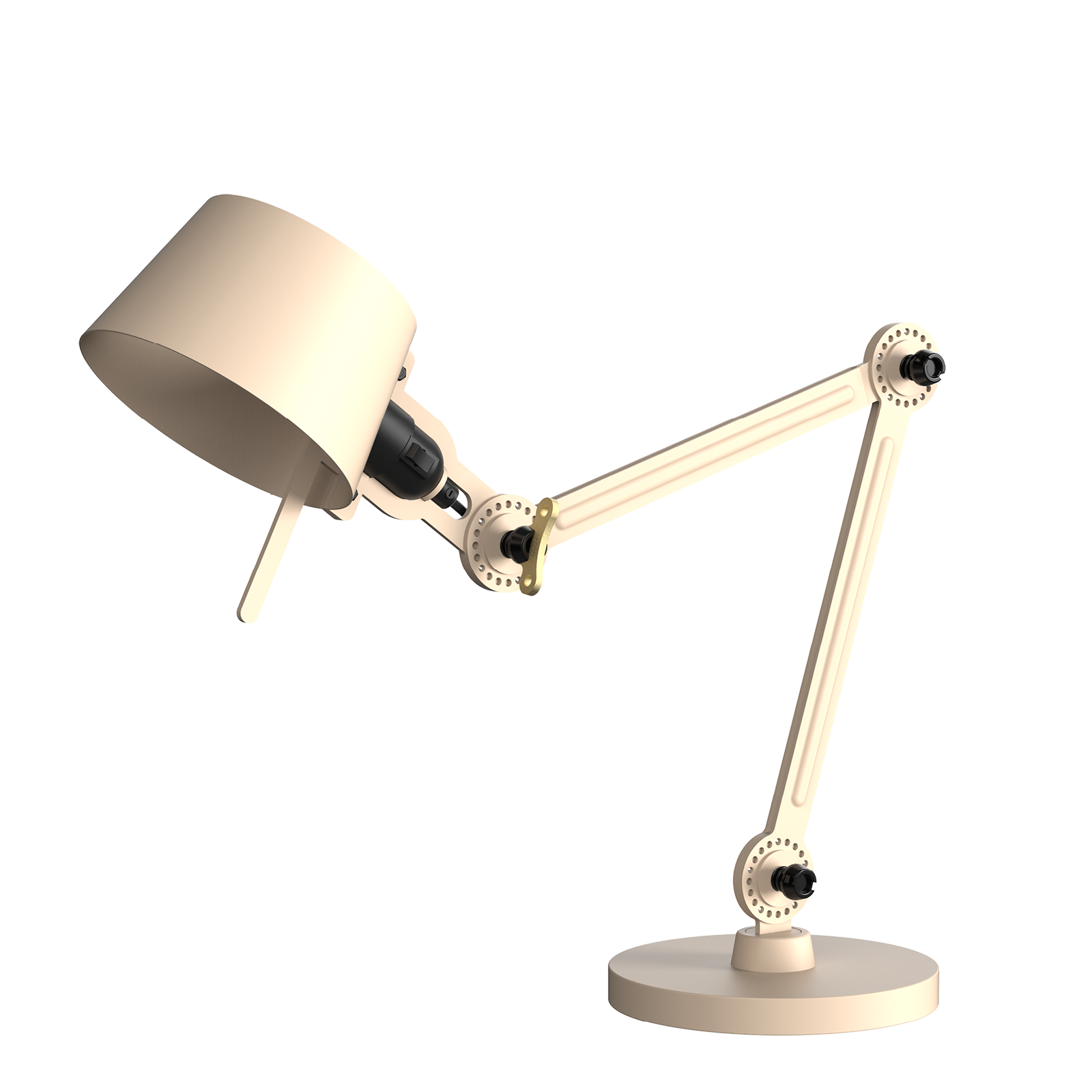 Tonone Bolt Desk 2 arm foot small bureaulamp in de kleur lightning white.