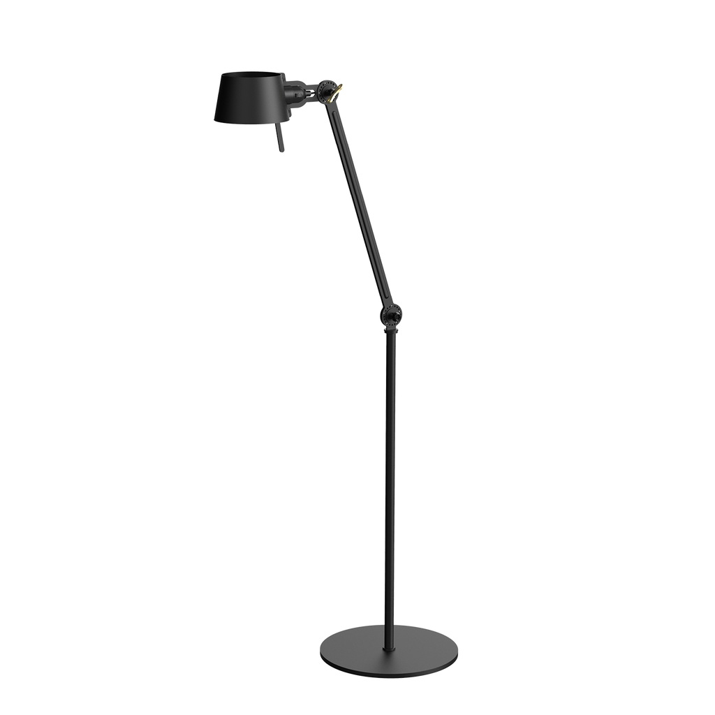 Tonone Bolt Floor 1 arm vloerlamp in de kleur smokey black.