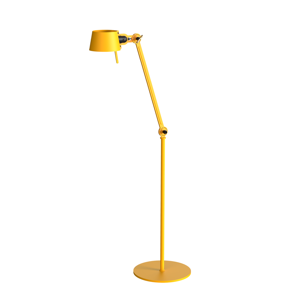 Tonone Bolt Floor 1 arm vloerlamp in de kleur sunny yellow.