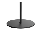 Close-up van de voet van de Tonone Bolt Floor 1 arm vloerlamp in de kleur smokey black.