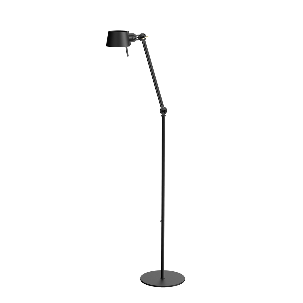 Tonone Bolt Floor Long 1 arm in de kleur smokey black.