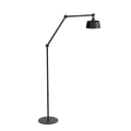 Tonone Bolt Floor Long 2 arm vloerlamp in de kleur smokey black.