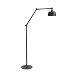 Tonone Bolt Floor Long 2 arm vloerlamp in de kleur smokey black.