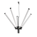 Tonone Mr. Tubes LED Chandelier hanglamp in de kleur smokey black.