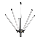 Tonone Mr. Tubes LED Chandelier hanglamp in de kleur smokey black.