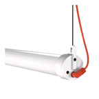 Close-up van de aansluiting van de Tonone Mr. Tubes LED Pendant Horizontal hanglamp met losse driver in de kleur pure white.
