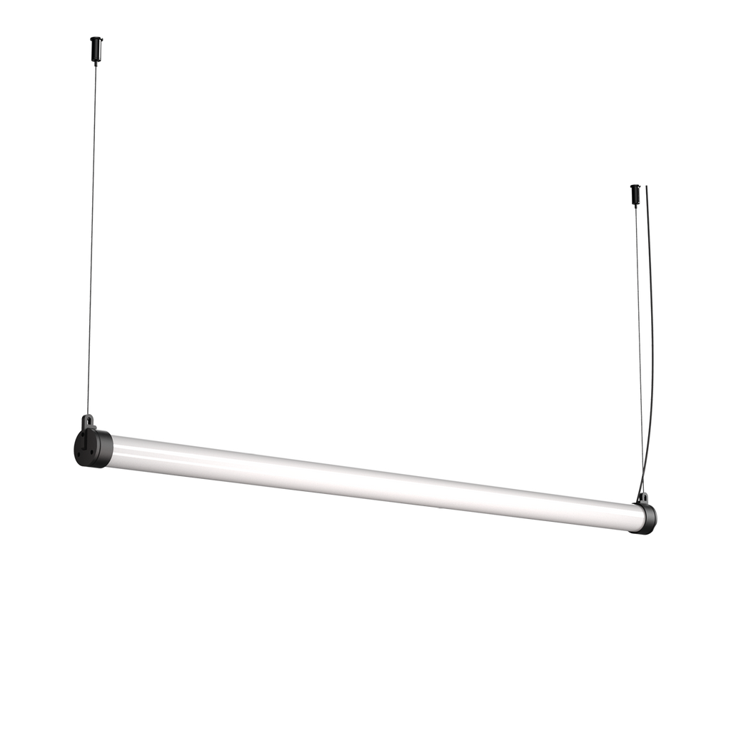 Tonone Mr. Tubes LED Pendant Horizontal hanglamp met losse driver in de kleur smokey black.