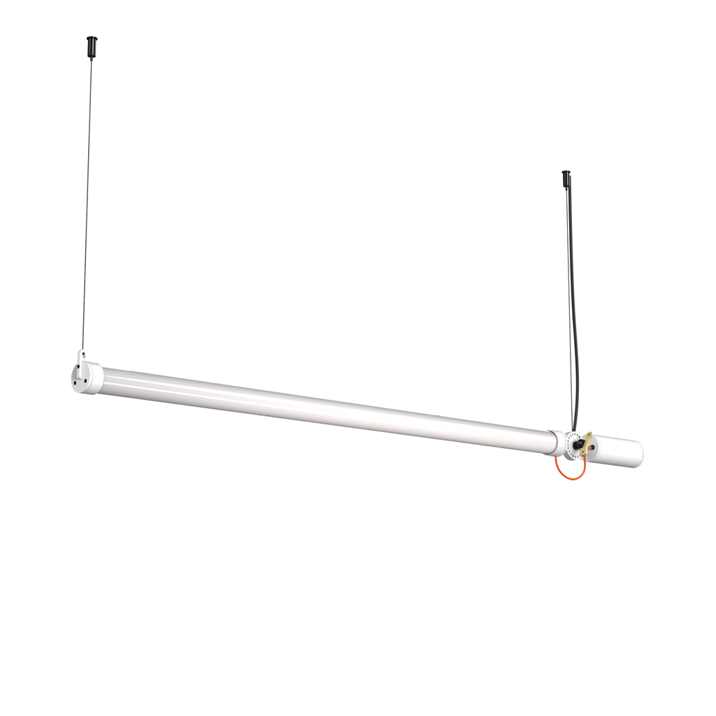 Tonone Mr. Tubes LED Pendant Horizontal hanglamp met driver op constructie in de kleur pure white.