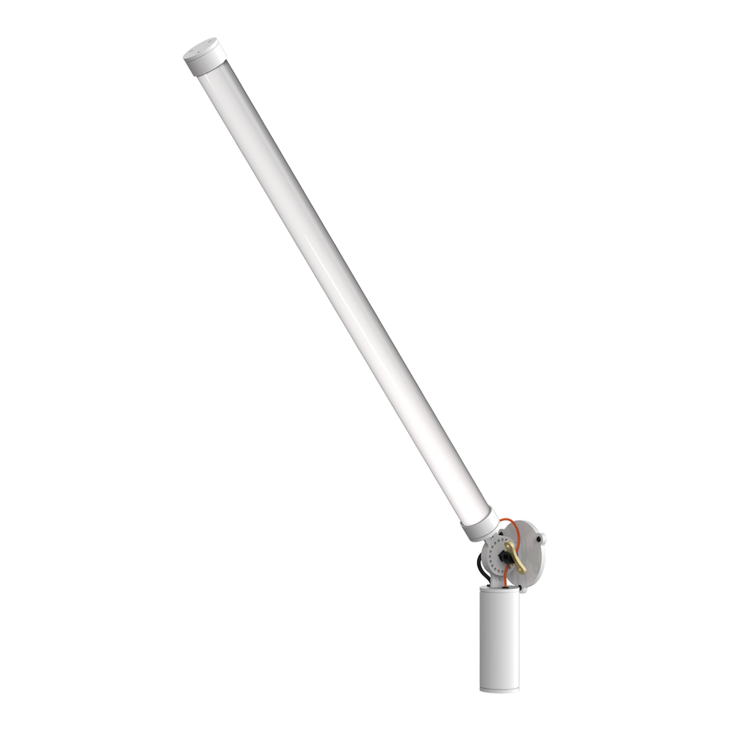 Tonone Mr. Tubes LED Wall wandlamp - driver op constructie in de kleur pure white.
