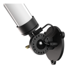 Close-up van de Tonone Mr. Tubes LED Wall wandlamp - losse driver in de kleur smokey black.