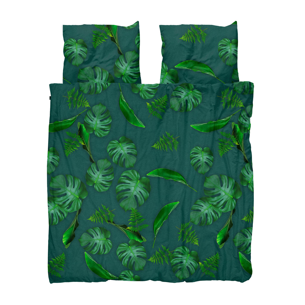 Snurk Monstera Bladeren dekbedovertrek