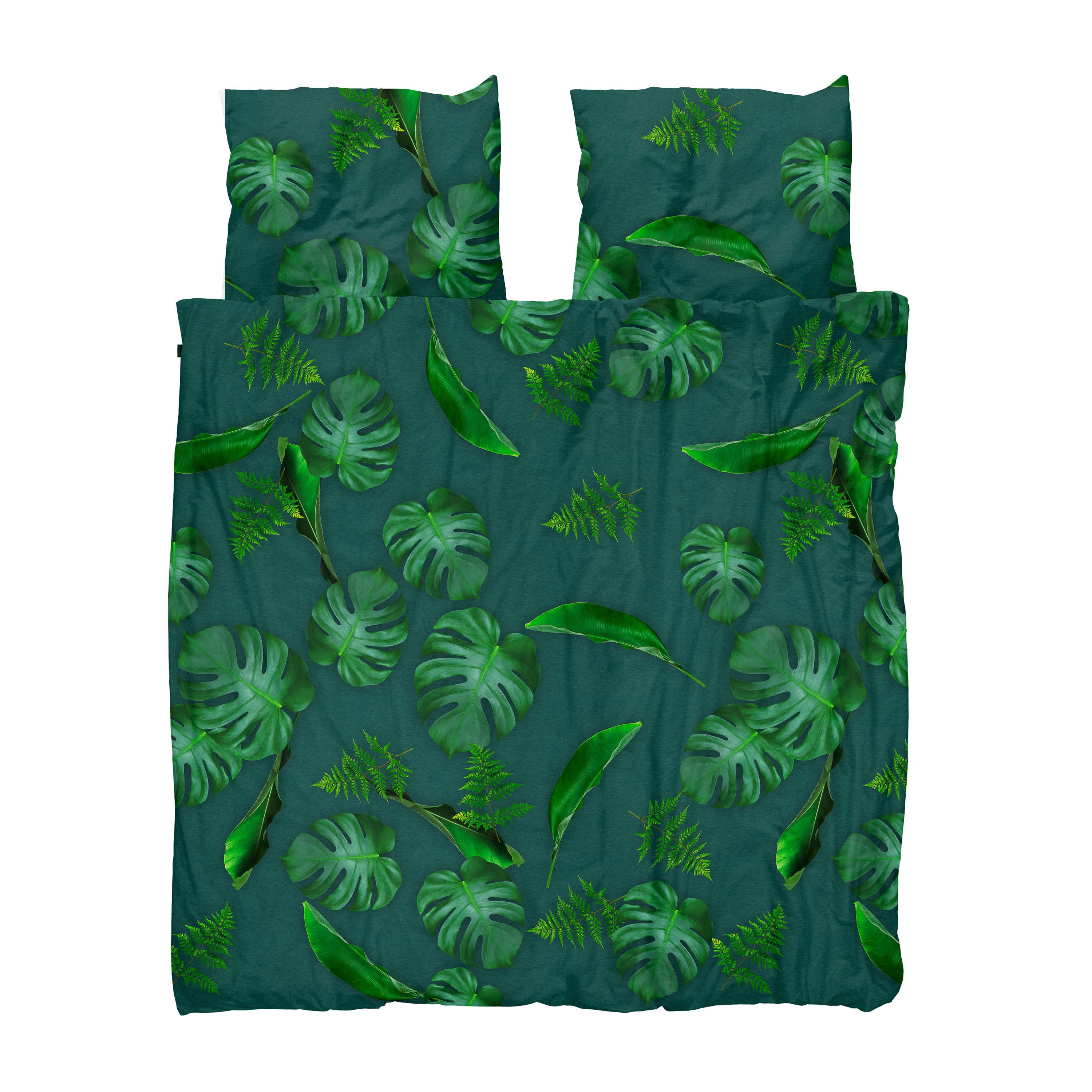 Snurk Monstera Bladeren dekbedovertrek