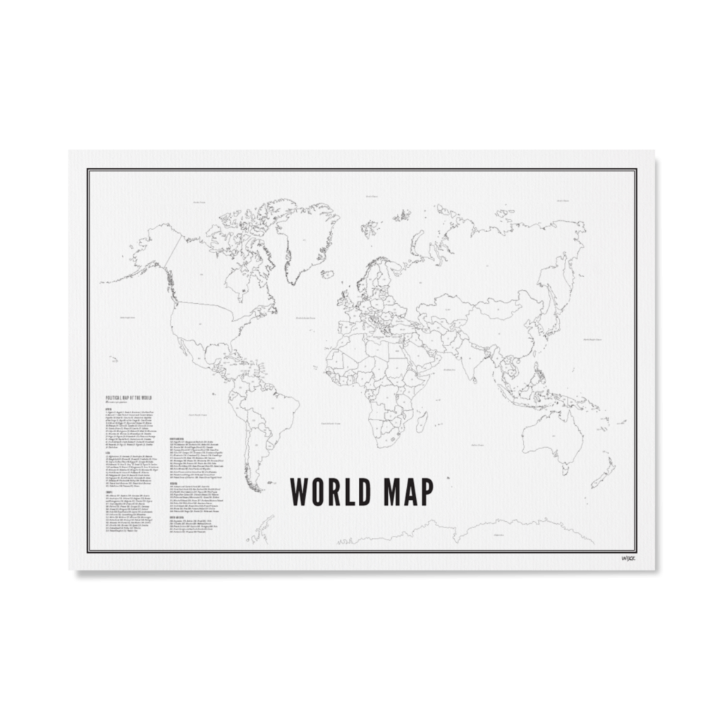 Wijck poster M World Map