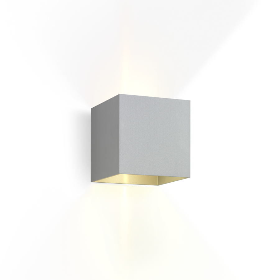 Wever & Ducré Box Wall 1.0 wandlamp lichtgrijs.